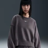 Nike Sportswear Phoenix Fleece женская Over-оверсайз Crew-Neck свитшот цвет серый