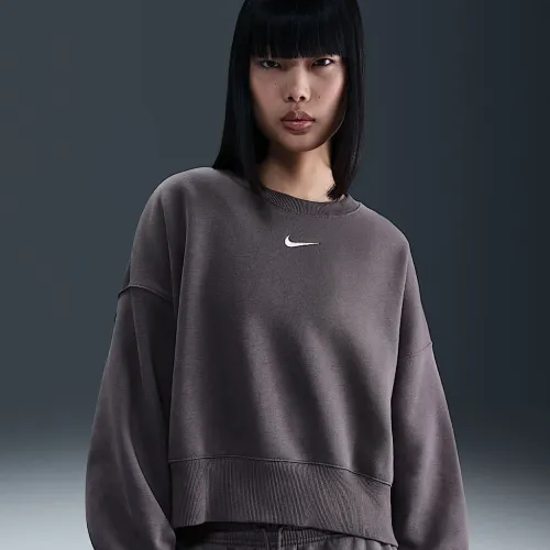 Nike Sportswear Phoenix Fleece женская Over-оверсайз Crew-Neck свитшот цвет серый