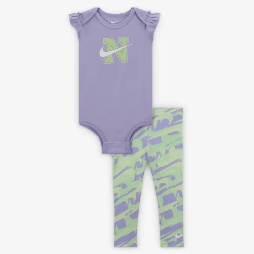 Nike Dri-FIT Prep in Your Step Baby (12-24M) Bodysuit комплект колір фіолетовий