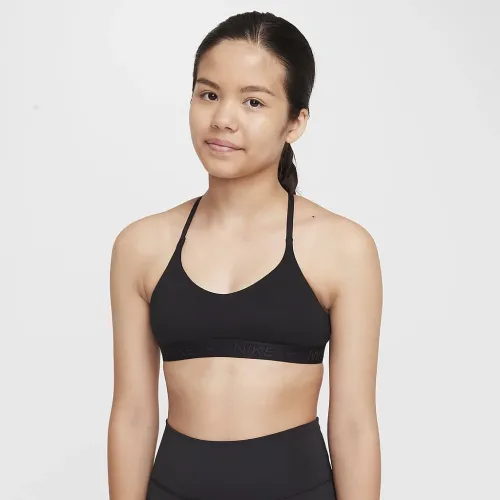 Nike Indy Girls' Sports Bra цвет черный