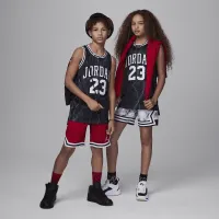 Nike Jordan23 Big дитячі Printed Jersey колір чорний