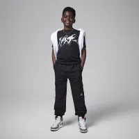Nike Air Jordan 4 Big детские Flight Lightning футболка цвет черный