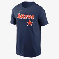 Houston Astros Cooperstown Wordmark чоловічі Nike MLB футболка блакитний