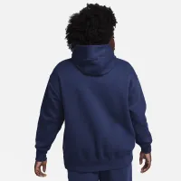 Nike Sportswear Phoenix Fleece женская оверсайз Pullover Толстовка с капюшоном (большие размеры) синий