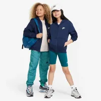 Nike Sportswear Club Fleece Big дитячі Full-Zip Толстовка з капюшоном блакитний