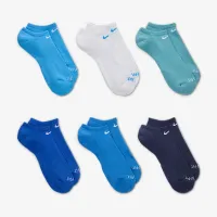 Nike Everyday Plus Cushioned тренувальні No-Show шкарпетки (6 пар) різнокольорові