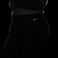 Nike Zenvy жіноча З високою талією Flaколір червоний лосіни (великі розміри) колір чорний