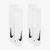 NikeCourt Multiplier Cushioned Tennis Crew носки (2 пары) цвет белый