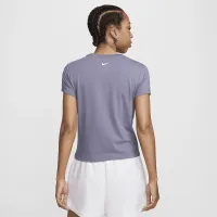 Nike Sportswear Chill Knit жіноча Cropped футболка колір сірий