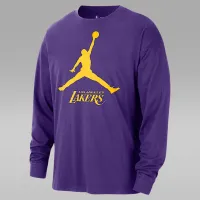 Nike Los Angeles Lakers Essential мужские Jordan NBA Long-Sleeve футболка цвет фиолетовый