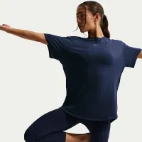 Nike One Relaxed жіноча Dri-FIT Short-Sleeve Top блакитний