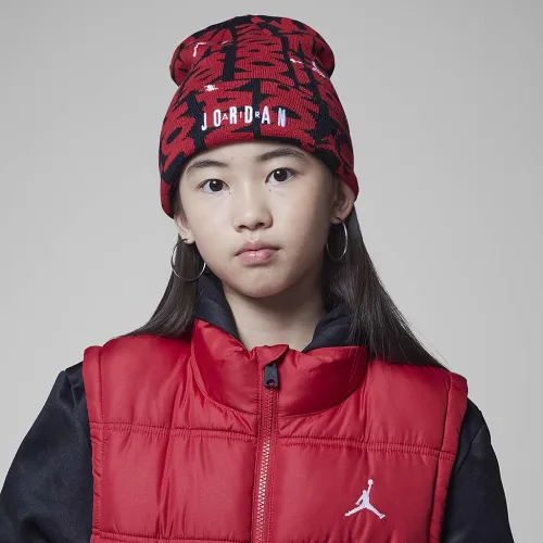 Nike Jordan Big детские 2-Piece Beanie набор цвет красный