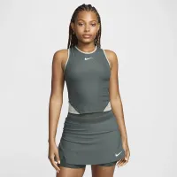 NikeCourt Slam жіноча Dri-FIT Tennis Tank Top колір зелений