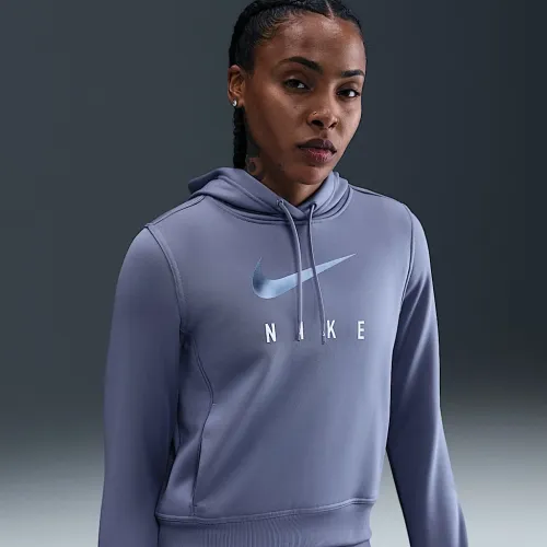 Nike One женская Therma-FIT Толстовка с капюшоном синий