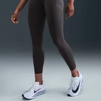 Nike Swift женская С высокой Талией 7/8 Running лосины с карманамицвет серый