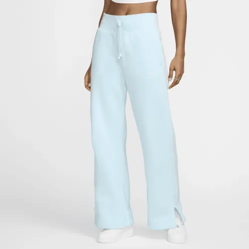 Nike Sportswear Phoenix Fleece жіноча З високою талією Wide-Leg Sweatpants блакитний