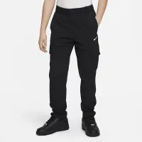 Nike Outdoor Play Big дитячі Woven Cargo Pants колір чорний