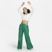 Nike Sportswear Collection жіноча Cropped Long-Sleeve Polo колір білий