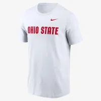 Ohio State Buckeyes Primetime Wordmark мужские Nike College футболка цвет белый