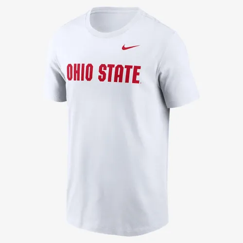 Ohio State Buckeyes Primetime Wordmark мужские Nike College футболка цвет белый