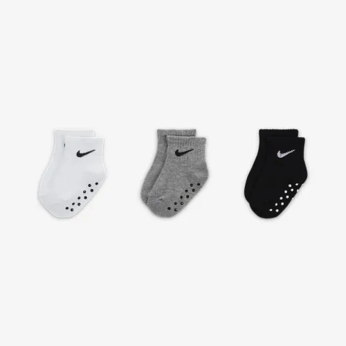 Nike Core Swoosh Baby Gripper носки Box набор (3 пары) цвет серый