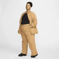 Nike Sportswear Everything Wovens женская Mid-Rise Open-Hem Pants (большие размеры) цвет коричневый