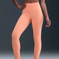 Nike One женская С высокой Талией 7/8 лосины с карманамиOrange
