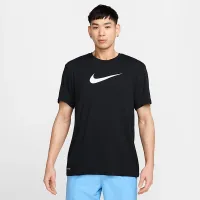 Nike Swim Hydroguard чоловічі Short-Sleeve Top колір чорний