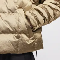 Nike Sportswear Swoosh Puffer Shine PrimaLoft® женская Therma-FIT оверсайз Hooded Куртка цвет коричневый