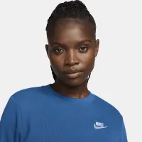 Nike Sportswear Club Fleece женская Crew-Neck свитшот синий