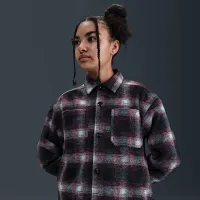 Nike SB Big детские Long-Sleeve Button Down Shirt цвет черный