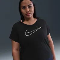 Nike Sportswear женская Short-Sleeve Graphic футболка (большие размеры) цвет черный