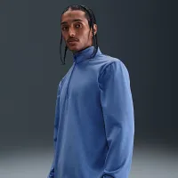 Nike Tour чоловічі 1/2-Zip для гольфу Top блакитний