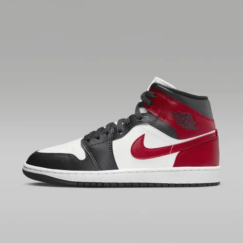 Nike Air Jordan 1 Mid женская Кроссовки цвет белый