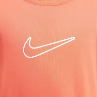 Nike One Fitted Big дитячі (Girls') Dri-FIT Short-Sleeve Top Orange