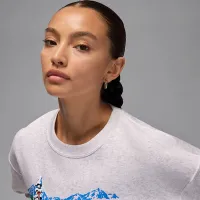 Nike Jordan Brooklyn Fleece женская Crew-Neck свитшот цвет коричневый