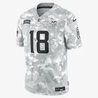 Justin Jefferson Minnesota Vikings Salute to Service чоловічі Nike Dri-FIT NFL Limited Jersey колір білий