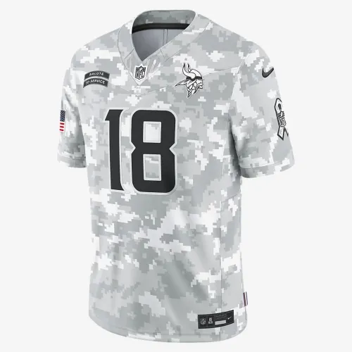 Justin Jefferson Minnesota Vikings Salute to Service чоловічі Nike Dri-FIT NFL Limited Jersey колір білий