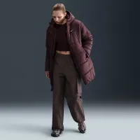 Nike Sportswear Classic женская Therma-FIT Loose Hooded Parka цвет красный