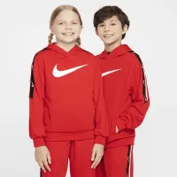 Nike Sportswear Club Big детские Pullover Knit Толстовка с капюшоном цвет красный