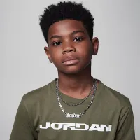 Nike Jordan MVP Big дитячі Fast Jordan футболка колір зелений