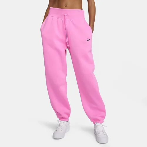 Nike Sportswear Phoenix Fleece женская С высокой Талией оверсайз Sweatpants цвет красный