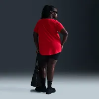 Nike Sportswear Essentials жіноча Logo футболка (великі розміри) колір червоний