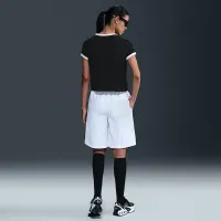 Nike Sportswear женская Short-Sleeve Ringer футболка цвет черный