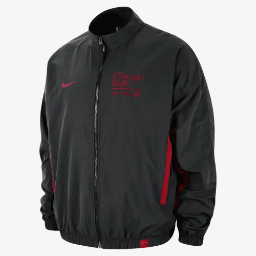 Chicago Bulls DNA Courtside чоловічі Nike NBA Woven Graphic Куртка колір чорний
