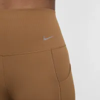 Nike Universa жіноча Medium-Support З високою талією 7/8 лосіни з кишенямиколір коричневий