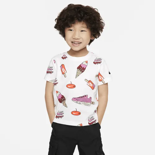 Nike Toddler Sole Food Printed футболка цвет белый