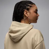 Nike Jordan Brooklyn Fleece жіноча Pullover Толстовка з капюшоном колір коричневий
