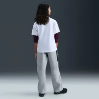 Nike Sportswear Tech Fleece Big детские (для мальчиков) Open-Hem Pants цвет серый