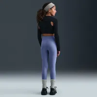 Nike One Big дитячі (Girls') Dri-FIT З високою талією лосіни блакитний